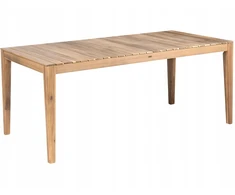 Beliani Sodo stalas CHIOGGIA 90 cm 180 cm Sertifikuota akacijos mediena šviesiai rudas