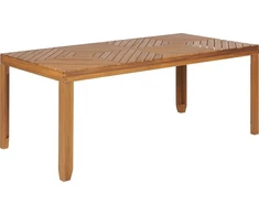 Beliani Sodo stalas BARATTI 180 cm 90 cm akacijos mediena rudas