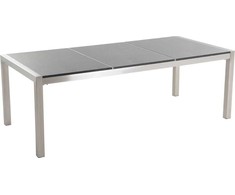 Beliani Granito sodo staliukas, kurio viršus - 220 x 100 cm