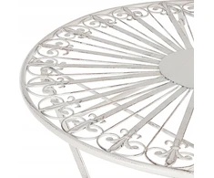 Beliani Bistro staliukas SCAFA 70 cm Metalinis Baltas