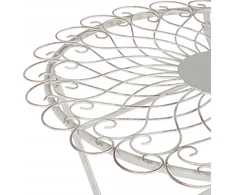 Beliani Bistro staliukas STIFFE 70 cm 70 cm metalinis baltas