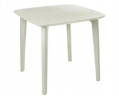 Beliani Sodo stalas SORICO 86 cm 86 cm šviesiai smėlio spalvos
