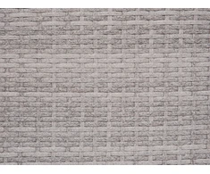 Beliani Sodo stalas VITERBO 145 cm 80 cm, stiklas, šviesiai pilkas