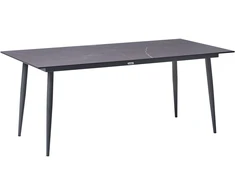Beliani Sodo stalas TOLENTINO 180x90 cm pilko marmuro efekto