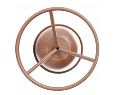Beliani Gėlių stovas RENGE 28 cm rudas metalinis