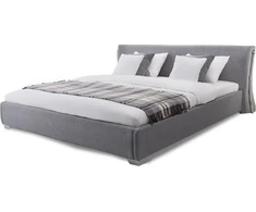Beliani PARIS lova 160 × 200 cm, pilka