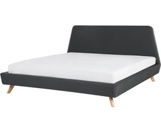 Beliani Lova VIENNE 180 x 200 cm Pilka