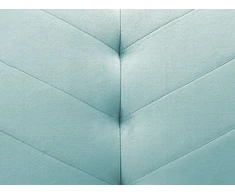 Beliani Išskleidžiama 3 vietų sofa SENJA, veliūrinė, mėlyna