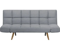Beliani Dvivietė sofa-lova INGARO Pilka