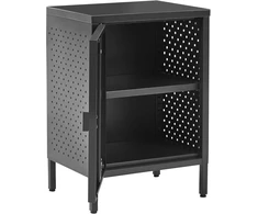 Beliani Biuro spintelė MATAUR metalinė, juoda
