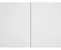 Beliani Vitrina NEWPORT, Metalinė, 115 cm, Balta