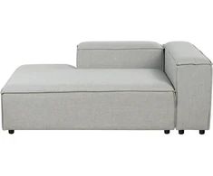 Sofa Beliani Dešininis šezlongas ARDAL šviesiai pilkas