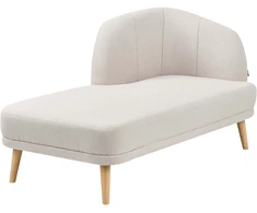 Sofa Beliani Dešininis šezlongas TANLAY šviesiai smėlio spalvos