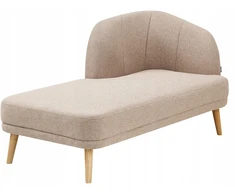 Sofa Beliani Dešininė šezlongo kėdė TANLAY šviesiai ruda