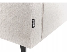 Beliani Dešininė šezlongo sofa SIEVOZ šviesiai smėlio spalvos