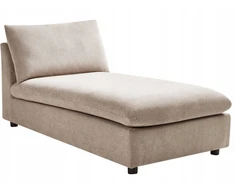 Sofa Beliani Šezlongas VIZILLE smėlinės spalvos