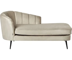 Sofa Beliani Kairinis gultas ALLIER, veliūras, smėlio spalvos