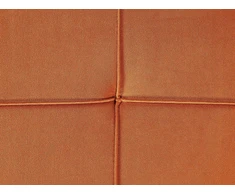 Beliani Dešininė gulto tipo sofa GONESSE, veliūras, oranžinė