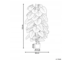 Beliani Dirbtinis augalas DIEFFENBACHIA 152 cm žalias