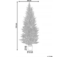 Beliani Dirbtinis augalas CEDAR TREE 153 cm žalias