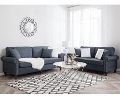 Beliani 3 vietų sofa OTRA tamsiai pilka
