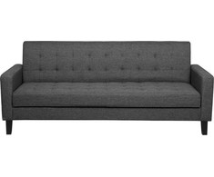 Beliani Trivietė sofa-lova VEHKOO tamsiai pilka