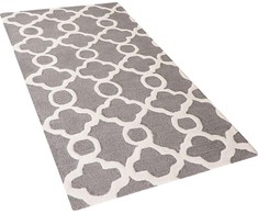Beliani Vilnos kilimas 80 x 150 cm pilkas ZILE