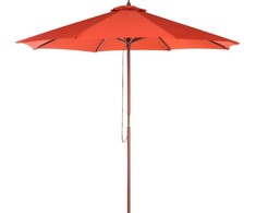 Beliani Toskanos sodas Umbrella II raudona 270 cm