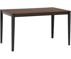 Beliani Valgomojo stalas CEDAR tamsaus riešutmedžio spalvos 135 cm 80 cm