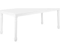 Beliani Valgomojo stalas CARY baltas 180 cm 90 cm