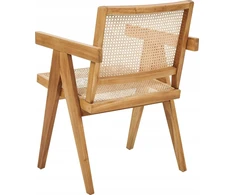 Beliani Valgomojo kėdė WESTBROOK, raudonmedis, ruda