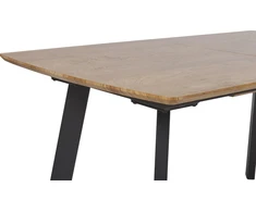 Beliani Išskleidžiamas valgomojo stalas SALVADOR tamsiai rudas 160/200 cm 90 cm