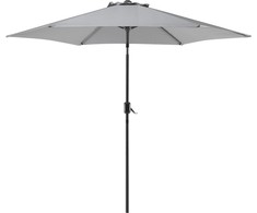 Beliani Varis sodas Umbrella Tamsusis pilkas 270 cm
