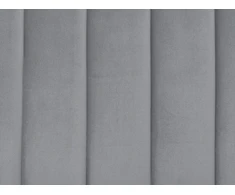 Beliani Dviejų asmenų lova MARVILLE 180 x 200 cm, pilka, veliūrinė