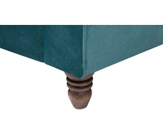 Beliani 2 vietų sofa EIKE veliūrinė, žydros spalvos