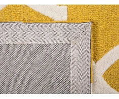 Beliani Vilnos kilimas 140 x 200 cm geltona SILVAN