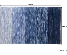Beliani Vilnos kilimas 140 x 200 cm mėlyna KAPAKLI