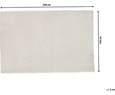 Beliani Vilnos kilimas 140 x 200 cm skaldytų balta ERZIN