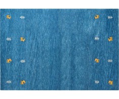 Beliani Kilimas CALTI tamsiai mėlynas 160 x 230 cm Vilna Gabbeh