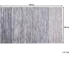 Beliani Vilnos kilimas 160 x 230 cm pilkas KAPAKLI
