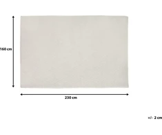 Beliani Vilnos kilimas 160 x 230 cm skaldytų balta ERZIN