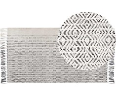 Beliani Vilnos kilimas 80 x 150 cm tamsiai pilka OMERLI Bel