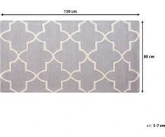 Beliani Vilnos kilimas 80 x 150 cm pilka SILVAN