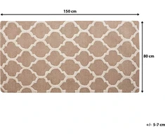 Beliani Vilnos kilimas 80 x 150 cm smėlio ERBAA