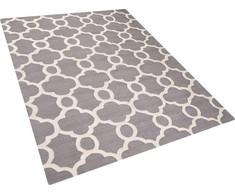 Beliani Vilnos kilimas 160 x 230 cm pilkas ZILE