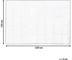 Beliani Visą metų medvilnės antklodė 155 x 220 cm NUPTSE