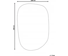 Beliani viskozės kilimas 200 x 300 cm žalias MITHA