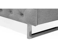 Beliani Dvivietė sofa VISSLAND šviesiai pilka