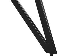 Beliani Valgomojo stalas BUSCOT pilko betono efekto 160 cm 90 cm