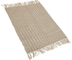 Beliani Džiuto raištis 50 x 80 cm smėlio spalvos ADABAG